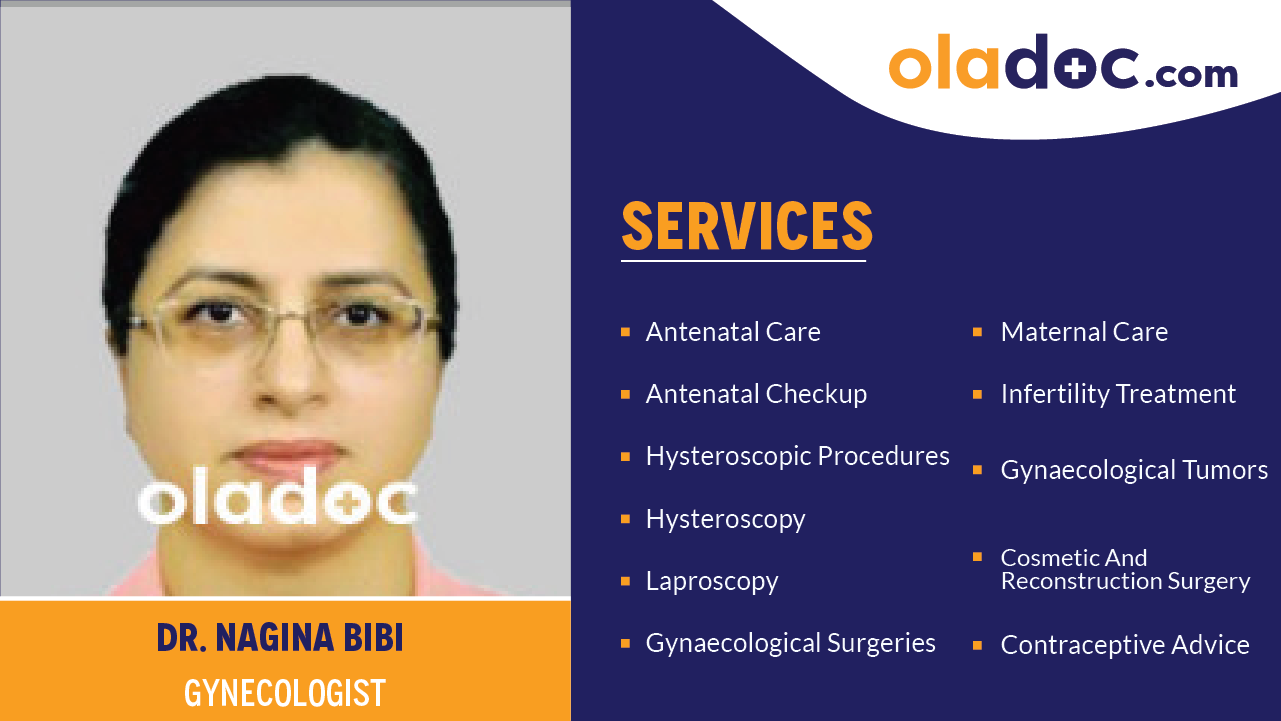 Services provided by Dr.Nagina Bibi